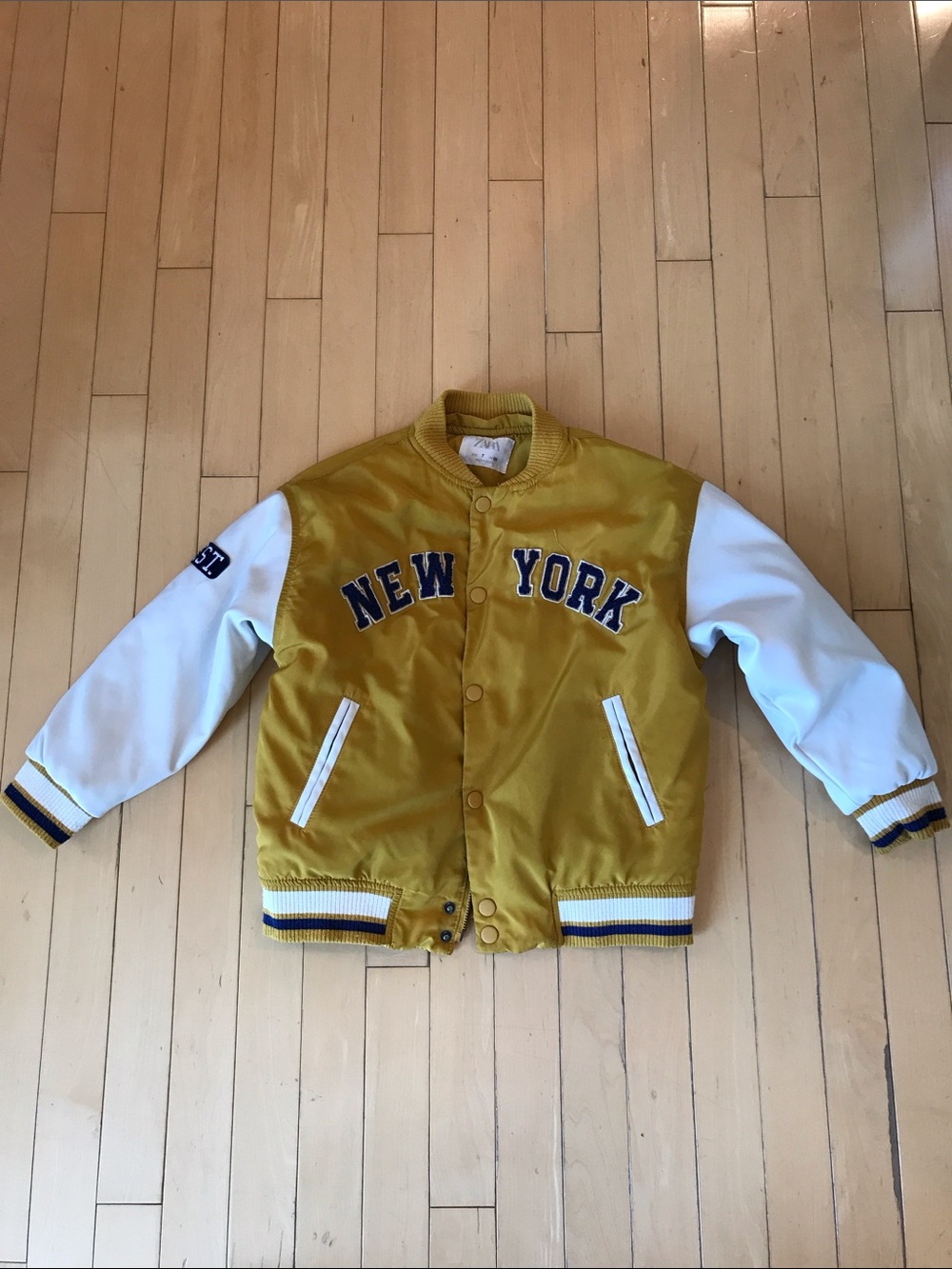 Preowned ZARA boys NEW YORK baseball jacket - 7